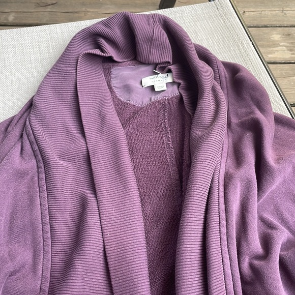Wilfred Diderot Oversized Cocoon  Purple Drape Sweater - Picture 4 of 6